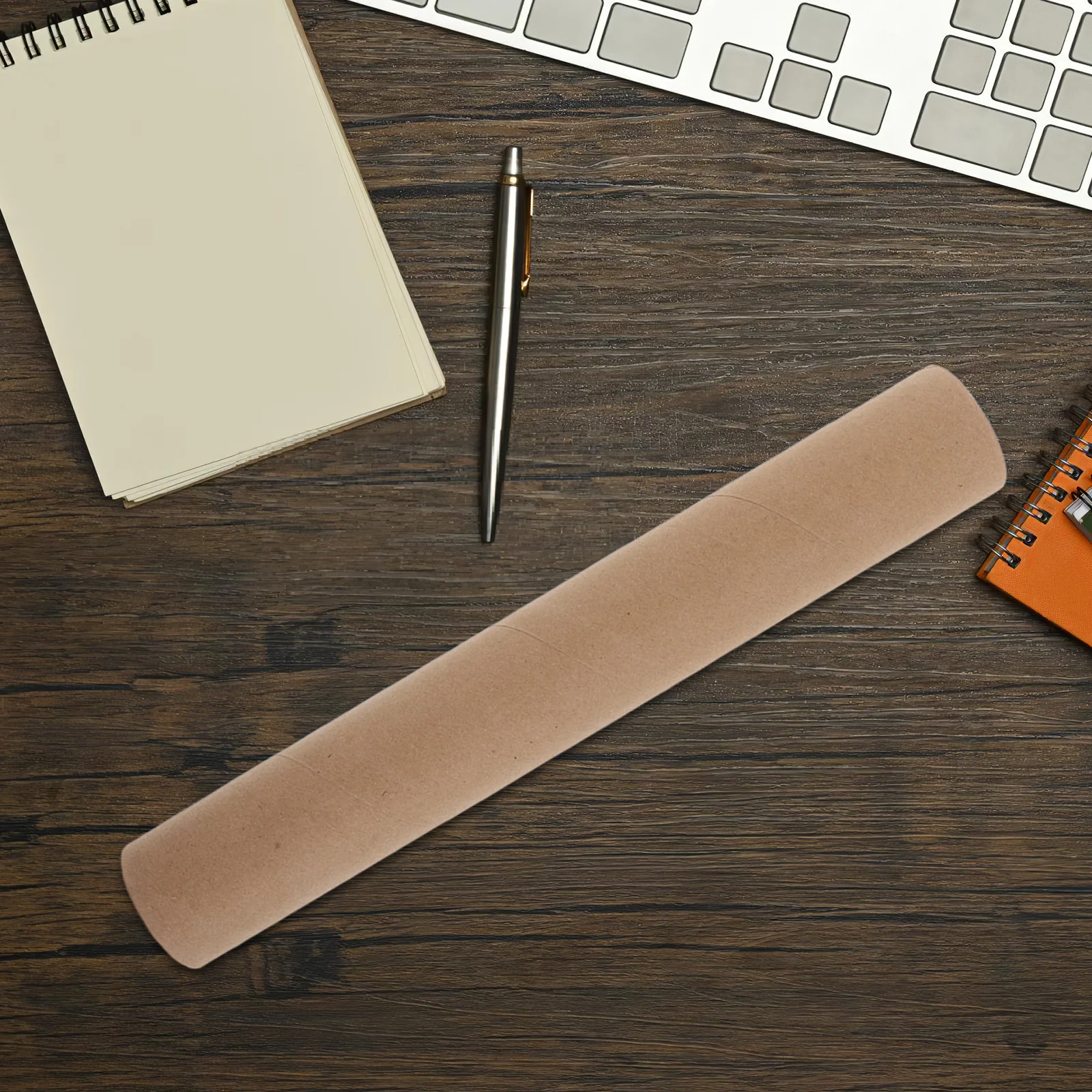 12Pcs Kraft Paper Mailing Tubes Poster Transport Tubes End Caps Heavy Duty Cardboard Tube for Drawing Blueprints Artwork Storage