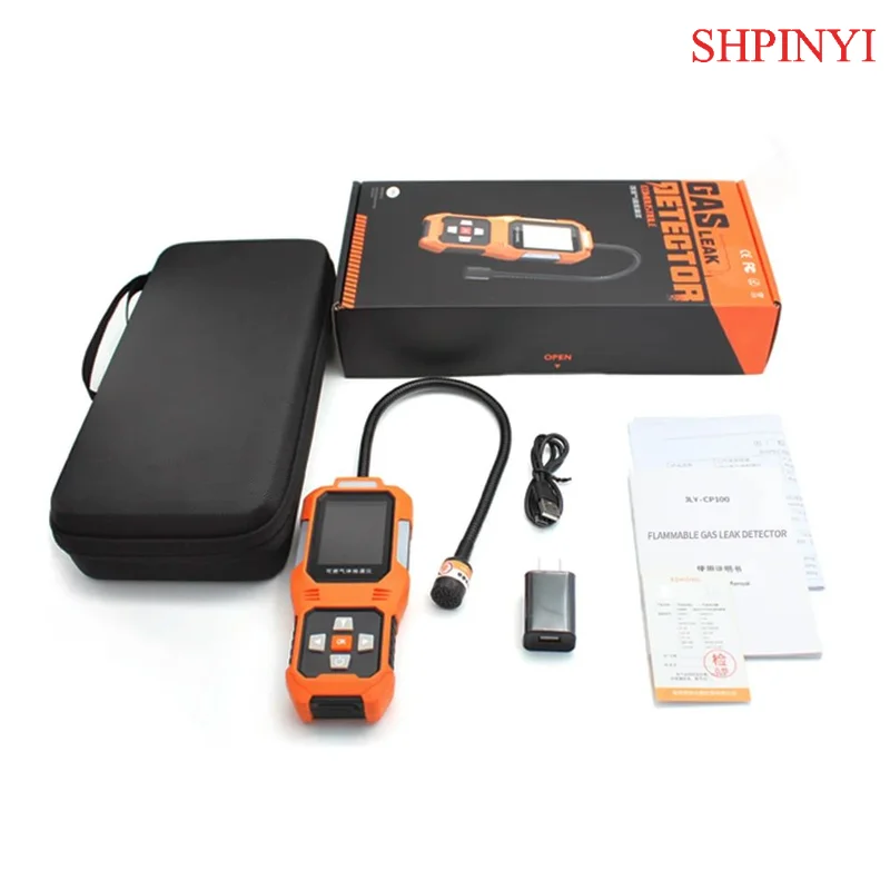 AIKESI JLY-CP100 Detector de fugas de Gas Natural portátil alarma localizar fugas de Gas de Gas Combustibles metano GLP GNL combustible alcantarillado hogar