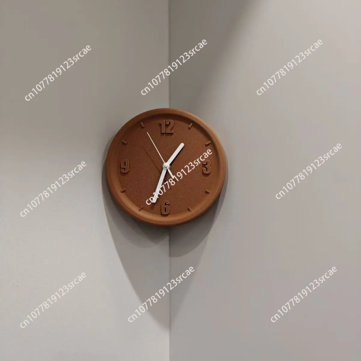 

No punching, inner and outer corners, living room, simple silent wall clock, technological sense