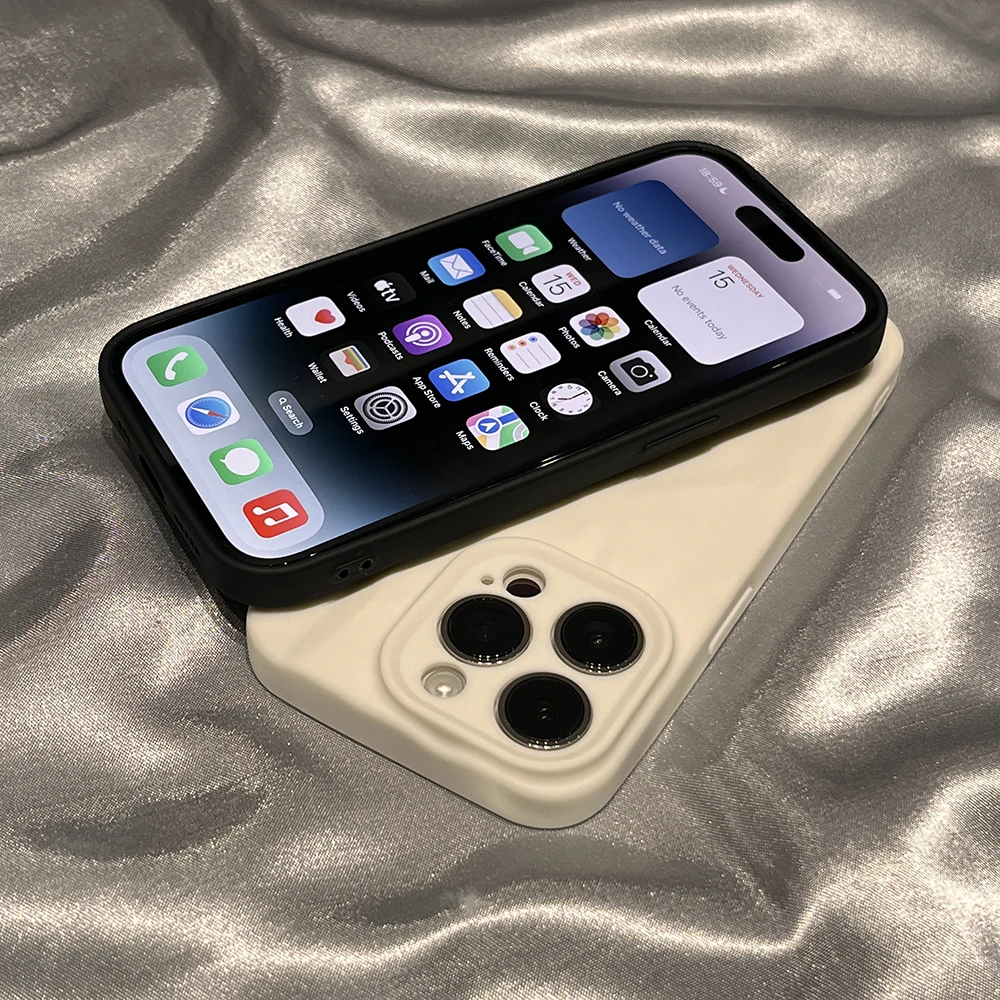 Miękkie etui na telefon z wzorem do iPhone'a 11 12 13 14 15 16 Pro Max X Xs XR Max Plus Candy Bumper Silicone Cover — zdjęcie 5