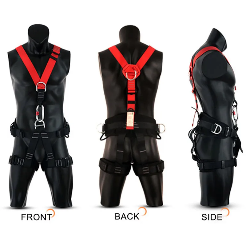 Five-point High Altitude Work Safety Harness Full Body Safety Belt Outdoor Climbing Training Construction Protection Equipment