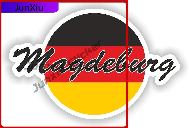 

Magdeburg Germany Stylish Bumper Fade Resistant Decal Accessory Rv Trendy Bumper Wall Boat Unique Cute Resistant Anime Durable