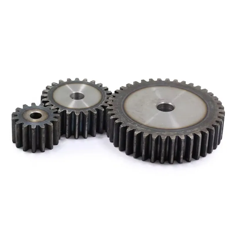 1Pc Pinion Gears 2.5M-10/11/12/13/14/16/15/17/18/19/20/22/21/23/24/26T 45# Steel Cylindrical Gear High Frequency Quenching Teeth