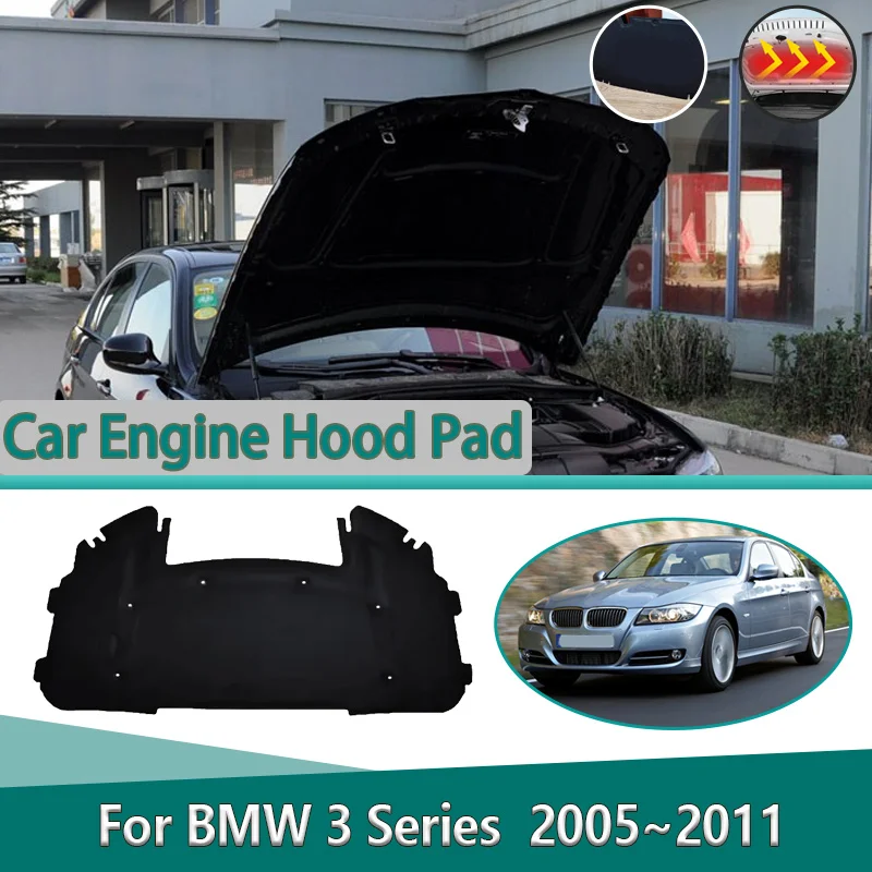 

Для BMW 3 серии E90 E91 E92 E93 335i 320d 2005~2011: Шумоизоляционная и теплоизоляционная прокладка для капота автомобиля, аксессуары для авто