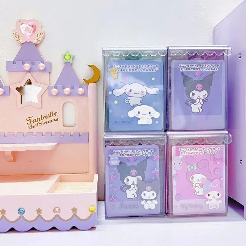 

Sanrio Kuromi Cinnamoroll Kawaii аниме коробка для хранения мультяшный ящик креативные настольные аксессуары ПВХ пылезащитный ящик для хранения подарки