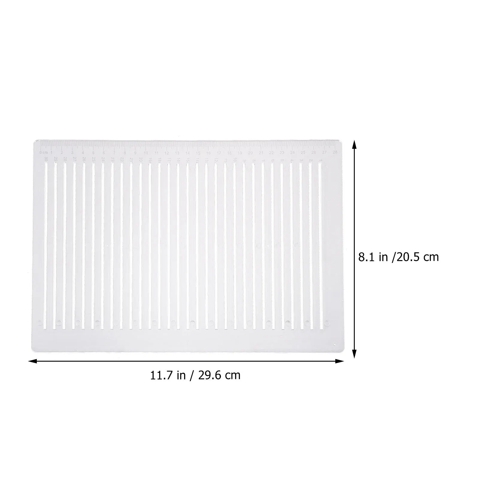 Clear Line Drawing Ruler Sturdy Practical Stationery for Children and Adults Exam Drawing Rulers Measuring Rulers