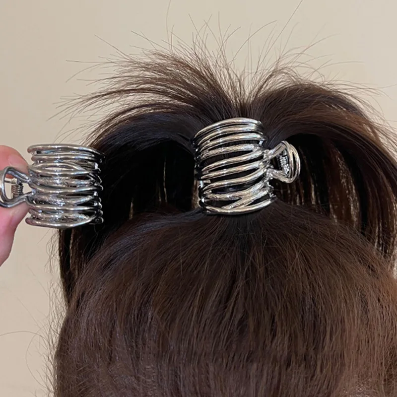 Épingles à cheveux en métal pour femmes et filles, queue de cheval haute, griffe, simple, irrégulière, mode, outils de coiffure, accessoires pour