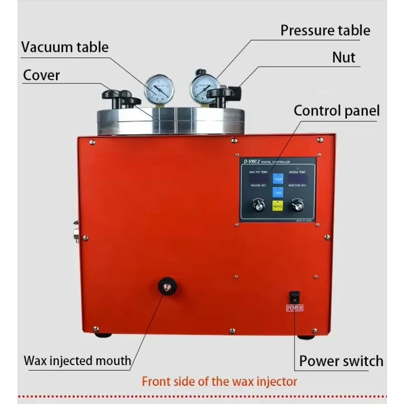 Wax Melting Machine  For Jewelry Machinery Injector