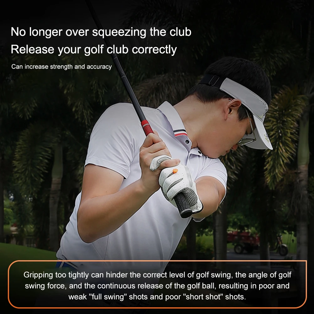 2 قطعة قبضة الغولف ملصقات الاحتكاك المضادة للانزلاق قبضة الغولف قوة المعونة سيليكون ممارسة الغولف قبضة الوسادة للاعبي الغولف #5