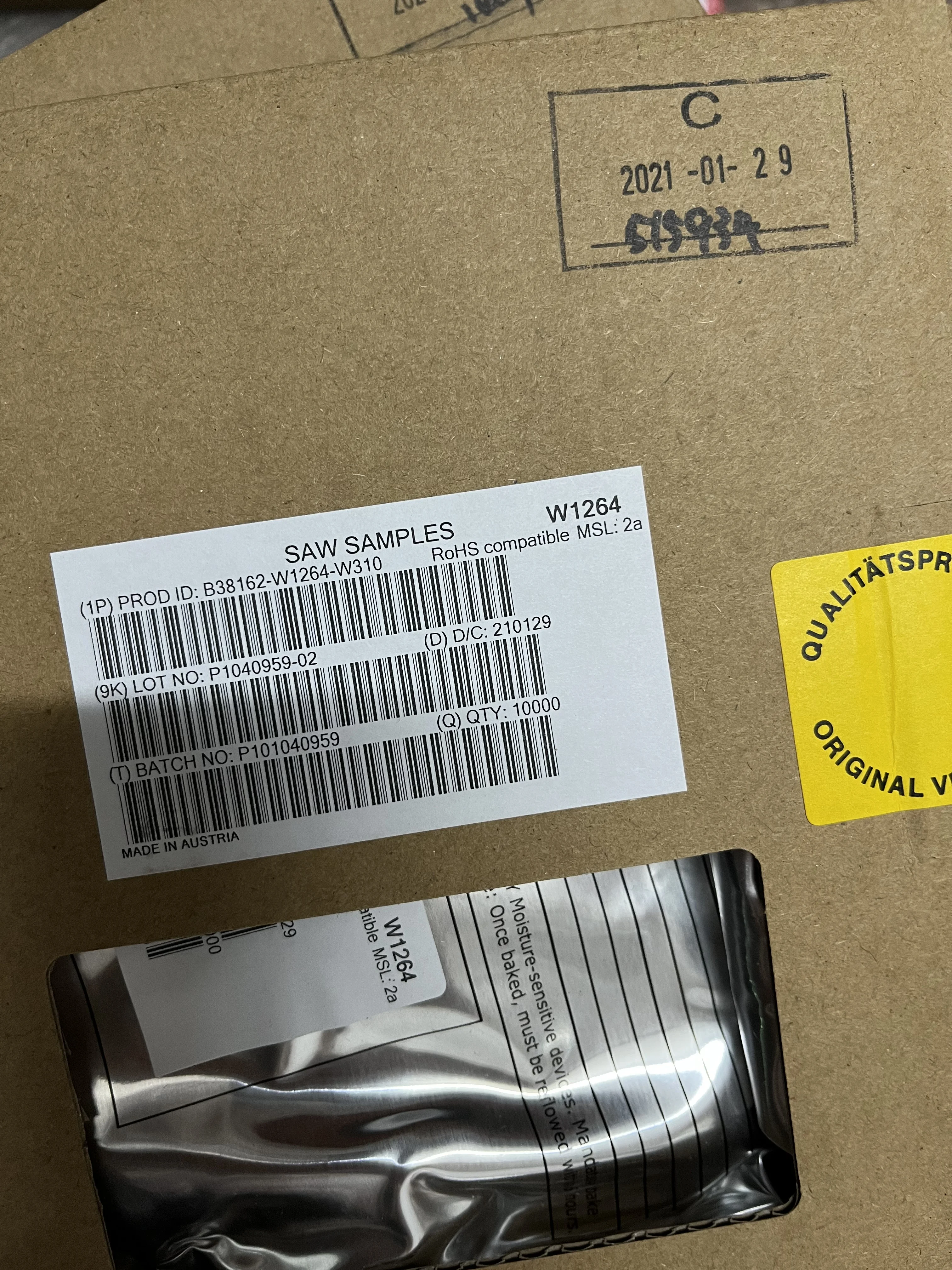 

10PCS B38162-W1264-W310