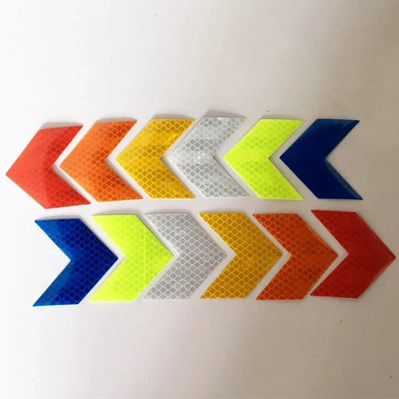 10Pcs Bike Frame Sticker Arrow Reflective Sticker Car Motorcycle Bicycle Decal Safety Cycling Reflective Tape Bike Accessories