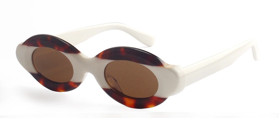 Luxus Dicke Gemischte Acetat Oval Polarisierte Sonnenbrille Frauen Trendy UV Schutz Brillen Stilvolle Schild Für Männer lentes de sol – Detail 21