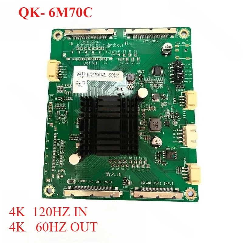 

QK-6M70C 4K 120HZ main board input to 60HZ T-*****utput, special for screen change of original machine