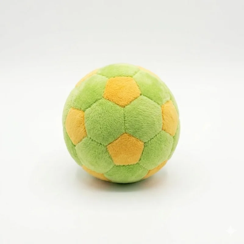 7cm 6 Colors Plush Football Dog Toy Soft Stuffed Soccer Ball For Interactive Play Durable Chew Ball For Indoor Cats Dogs view 4
