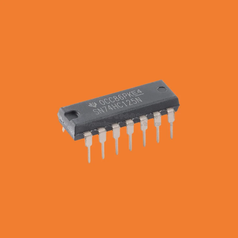 10pcs/Original genuine direct insertion SN74HC125N logic circuit - Four bus buffer DIP-14