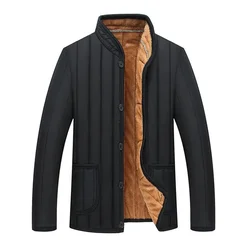 2023 New Men's Casual Cotton Warm Winter Fashion Jacket Thicken Branded Clothing Men's Winter Jackets Parkas