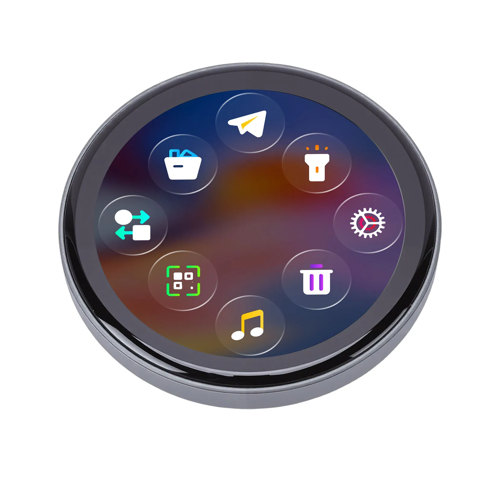 

Электронный значок-пин с цифровым дисплеем, многофункциональный, с 7-цветным динамическим световым эффектом, HD, для аниме