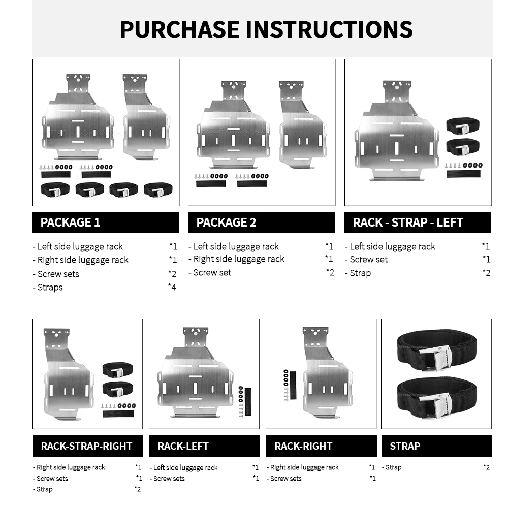 Suitcase Side Bracket For BMW gs 1250 1200 R 1250 GS R 1200 GS ADV F850GS F750GS Aluminum Suitcase Box Stand Luggage Holder