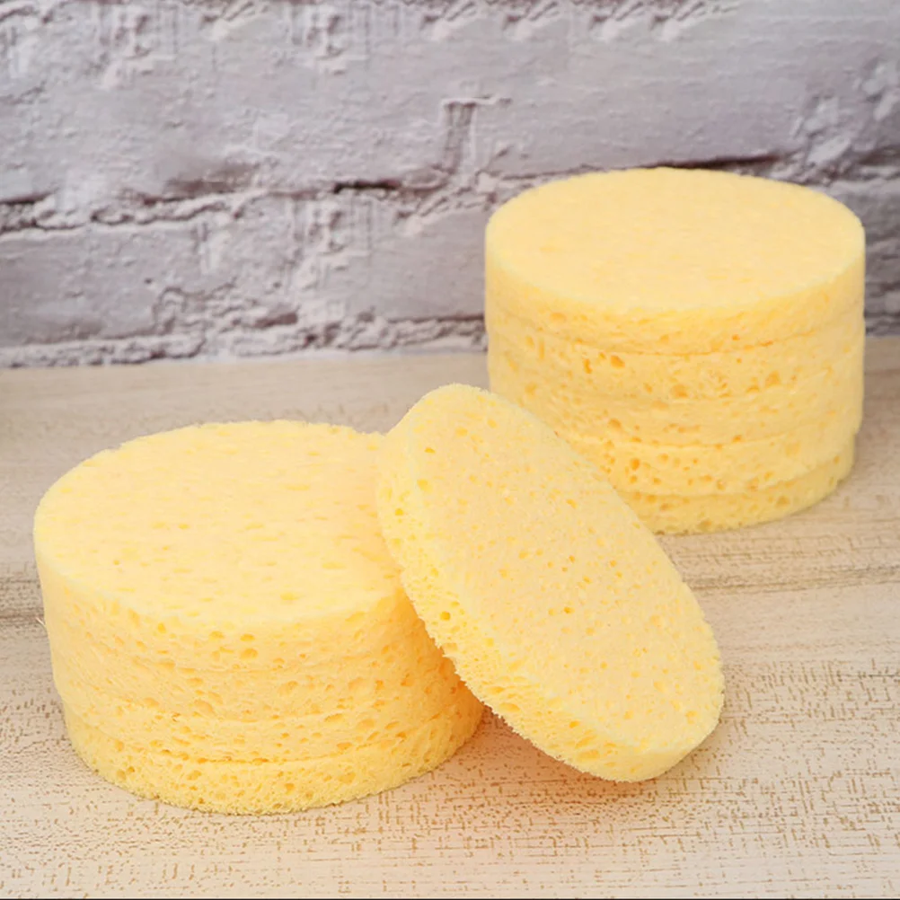 

10Pcs Gentle Exfoliating Sponges Facial Cleansing Pads Makeup Removal Skin Care Make Up Sponge Facial Sponges for Washing Face