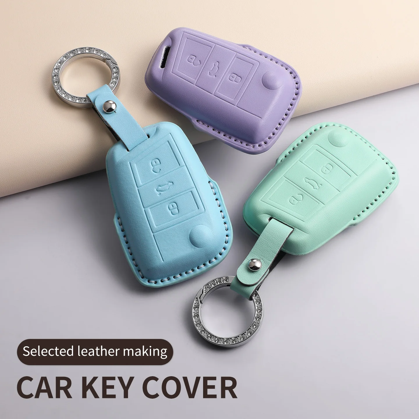 

Car Key Case Cover Fob For Tiguan Golf Passat Polo B7 Jetta Auto Remote Keychain Protector Holder Anti-scratch Cover Accessories