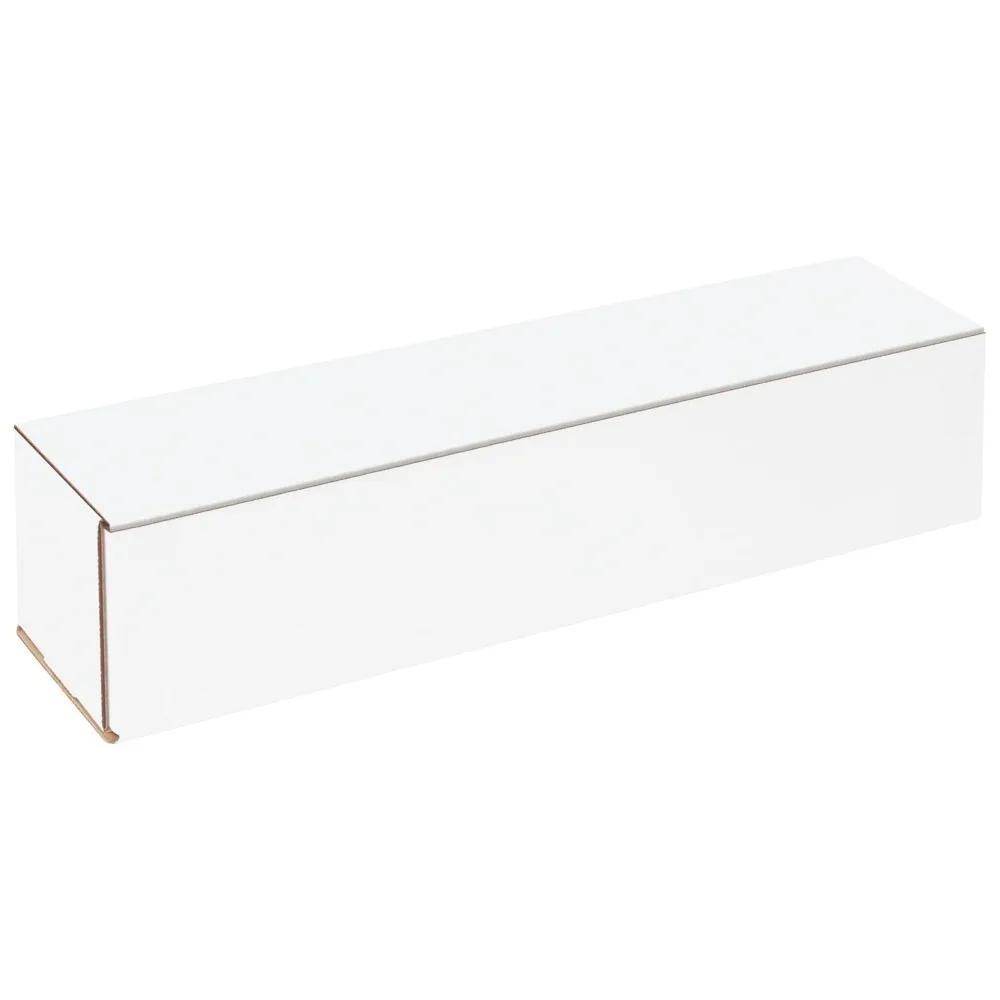 Mailers Corrugados 18x4x4 Polegadas Branco Pacote de 50 Caixas de Envio em Massa para Correio e Embalagem
