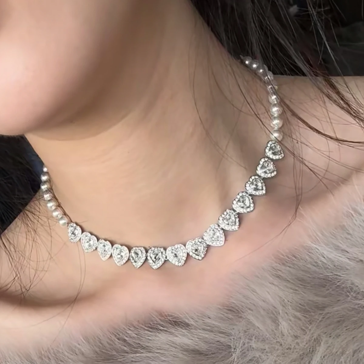 NONE Hochzeitsschmuck-Set Silber 3