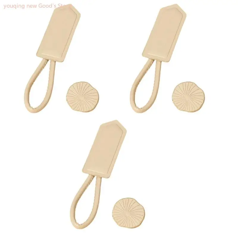 49ME 3lots High-Grade Leather Cow Horn Buckles Duffle Coat Jackets Fasteners Clothing Accessories