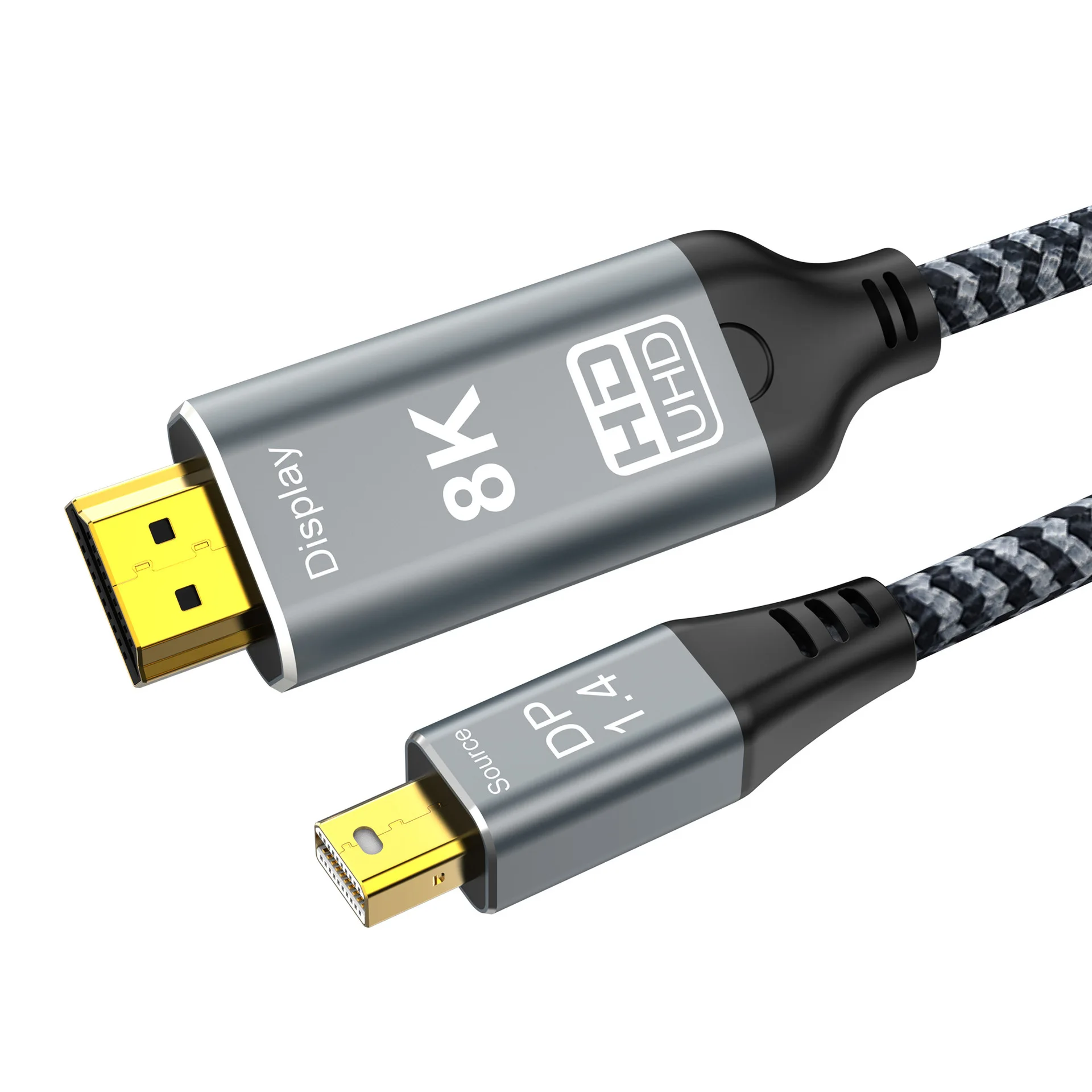 8K Mini DP To HDMI 2.1 Cable 8K60Hz 4K120Hz 48Gbps For Macbook Air/Pro iMac Mac Surface Pro Thunderbolt 1/2 Mini Display Port