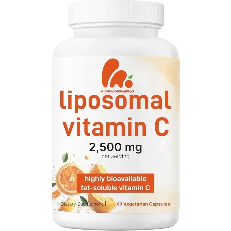 

Липосме с витамином С, 2500 мг, высокая биоэнергетика, поддержка иммунитета и антиоксидантная добавка, 60 вегетарианских капсул