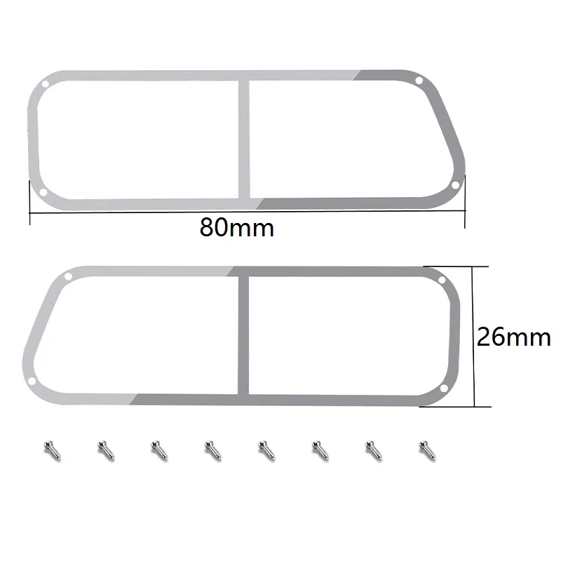 Pour WPL C24 C24-1 Métal Simulation Fenêtre Arrière Cadre 1/16 RC Voiture Mise À Niveau Pièces Accessoires