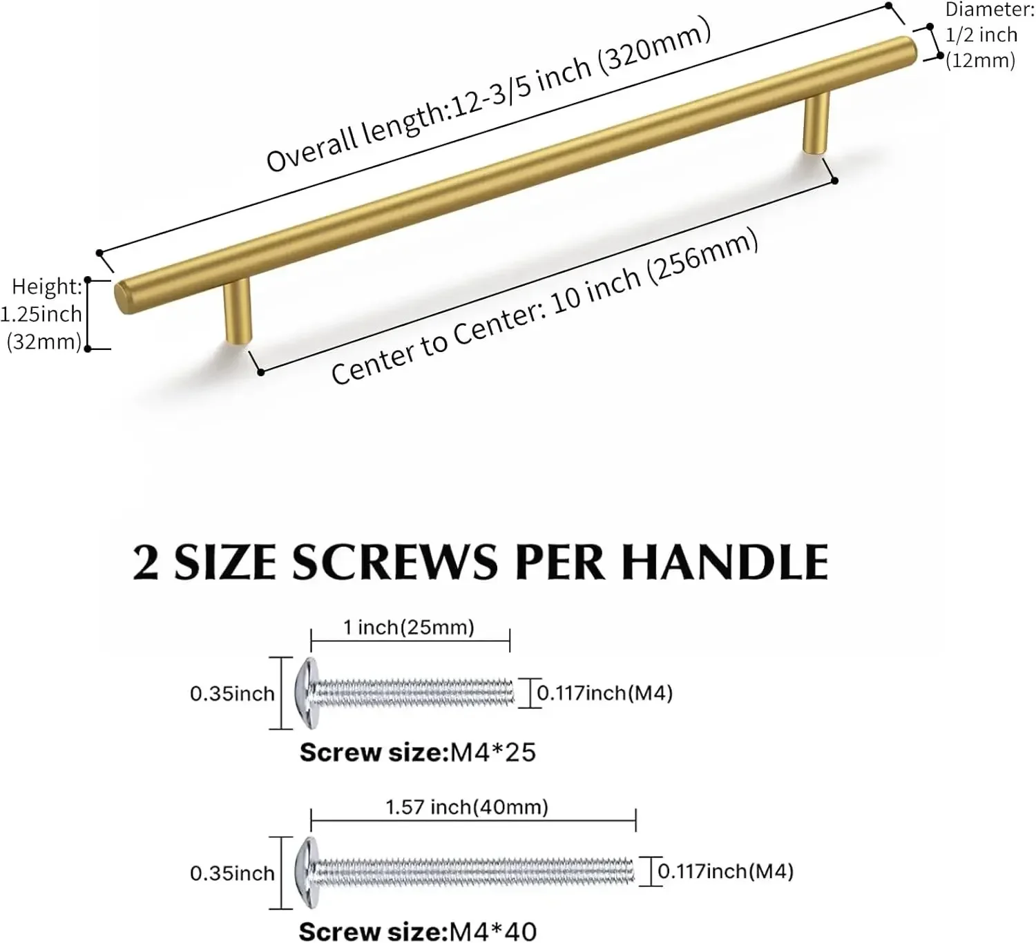 [سعر مخفض، حار بيع! ]100 حزمة مقابض للخزانة النحاس الذهب خزانة تسحب 10 بوصة ثقب مركز درج يسحب فستان البار الحديث
