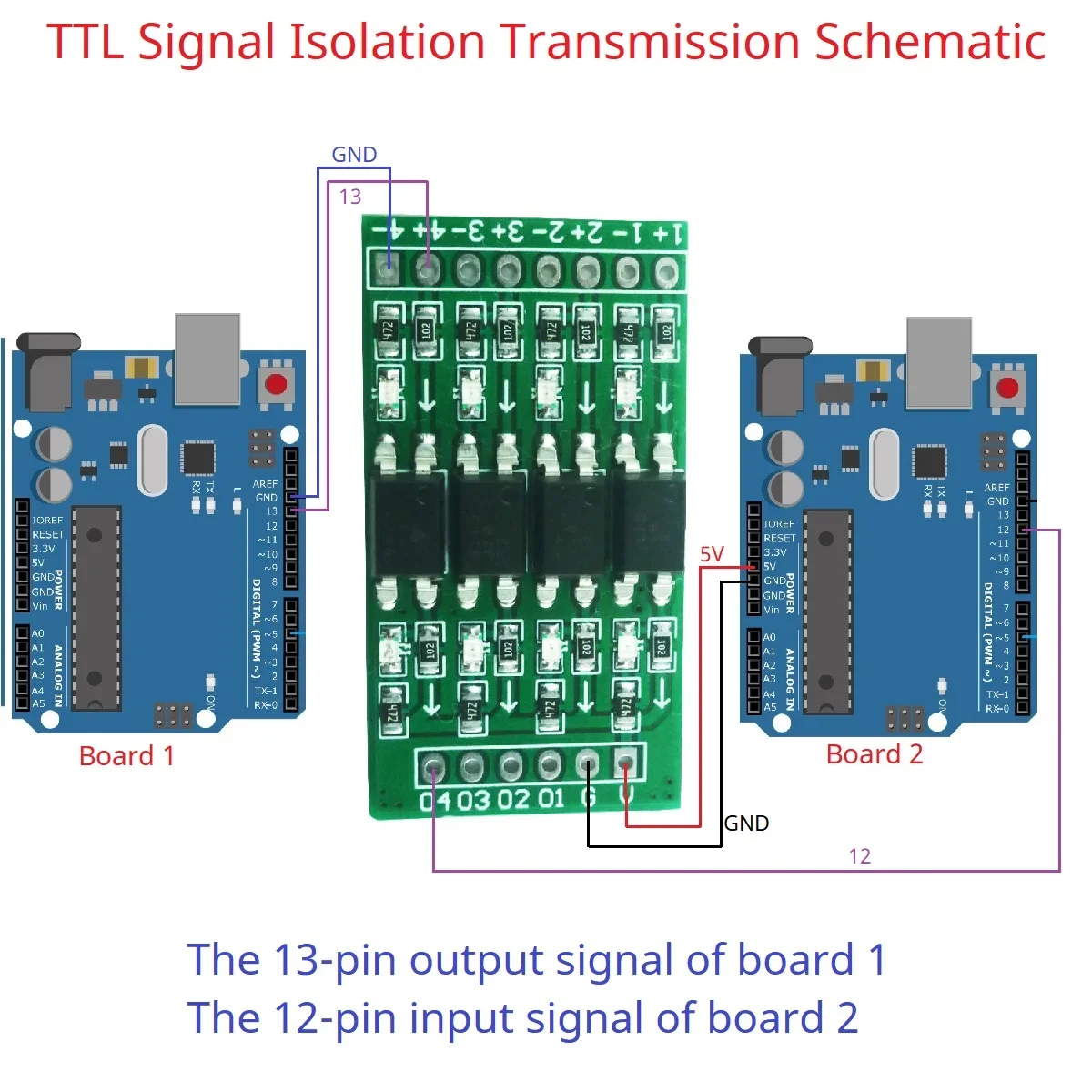 3.3V 5V 12V 24V 10Khz DI-DO Digital Switch Optical Isolation Module Logic Level Converter for PLC RS485 IO Communication