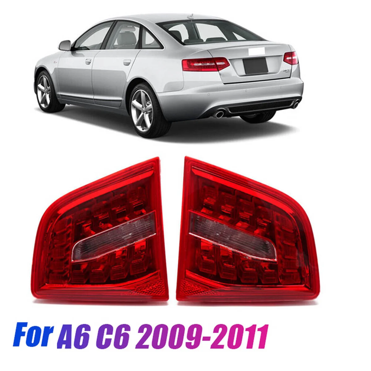 Right Inner LED Tail Light for A6 C6 Sedan 2009 2010-2011 Rear Brake Stop Lamp 4FD945094B