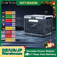 SOLARPLAY Camping Portable Power Station Solar Generator 2400W 2160WH AC-Steckdosen 12 Output Ports Fully Charged In 1.5 Hours