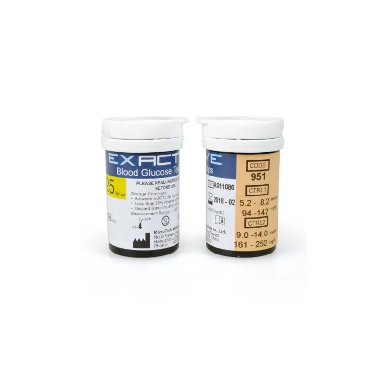 EXACTIVE VITAL BloodGlucose  100pcs (With Chip)Latest
