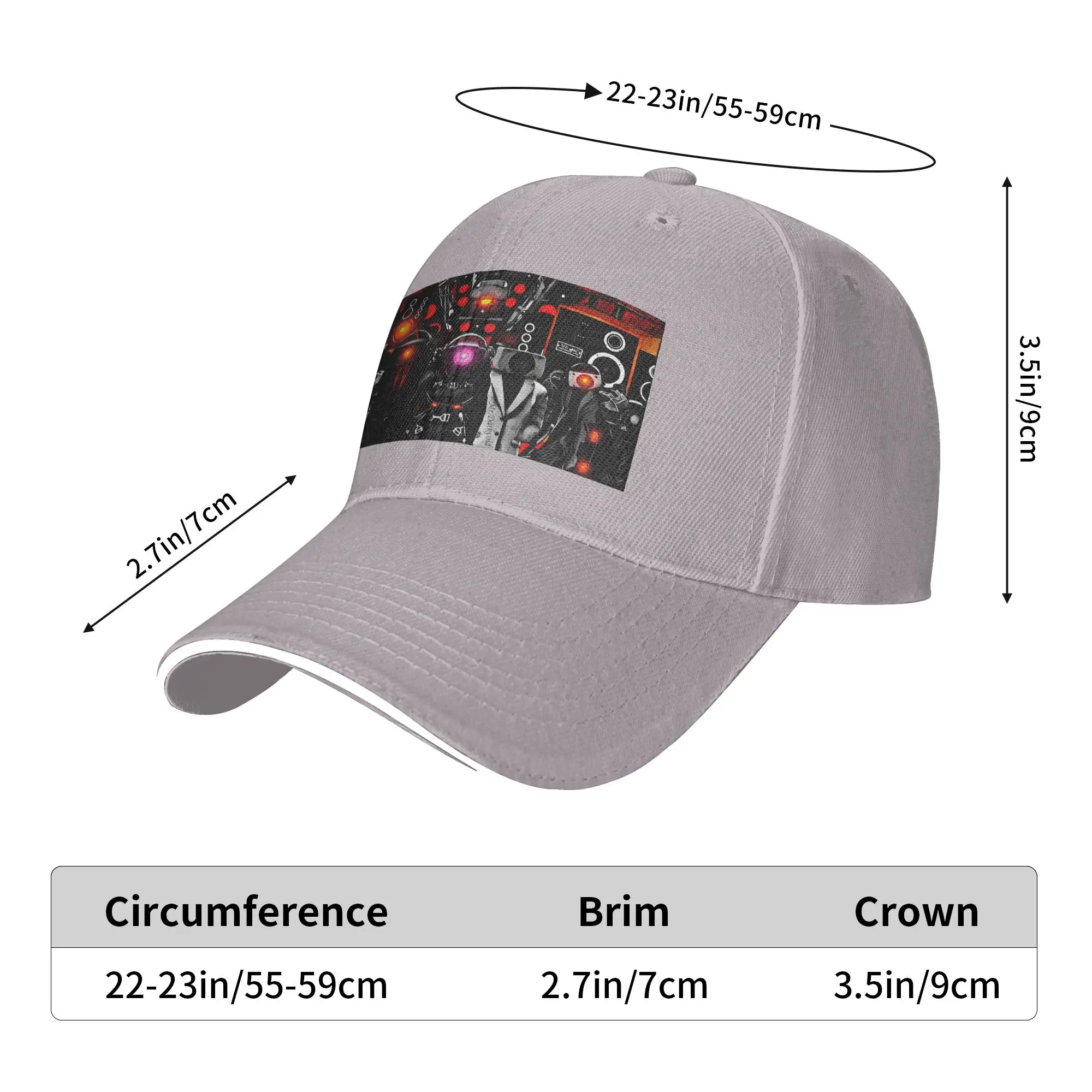 Game Titan Speakerman Skibidi Toilet Cap Casual Baseball Caps Adjustable Hat Hip Hop Summer Unisex Baseball Hats Customizable