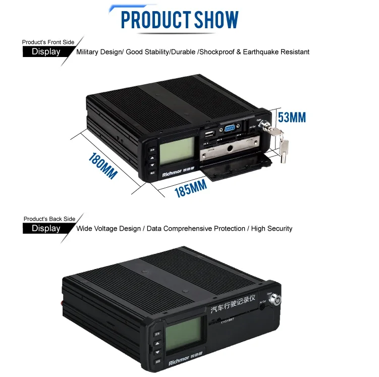 4G intelligent Bus solution Mobile DVR passenger counter 8CH 1080P ADAS DSM MDVR  HDD SD CARD video recorder