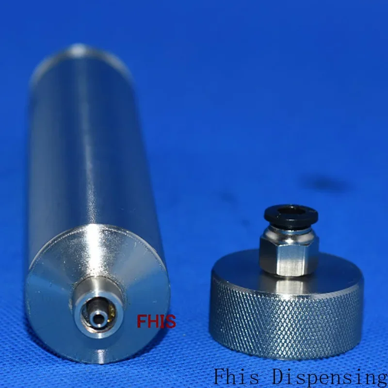 Stainless Steel Cones Threaded Luer Taper Fits All Dispensing Tips 100cc Metal Dispensing Syringe Corrosion-Resistant