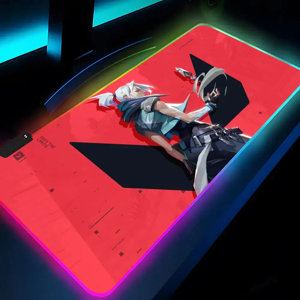 

Коврик для мыши Valoran Rgb Xxl, коврик для ноутбука, игровой коврик для мыши, клавиатура с подсветкой, геймерская девушка, настольные коврики, стол