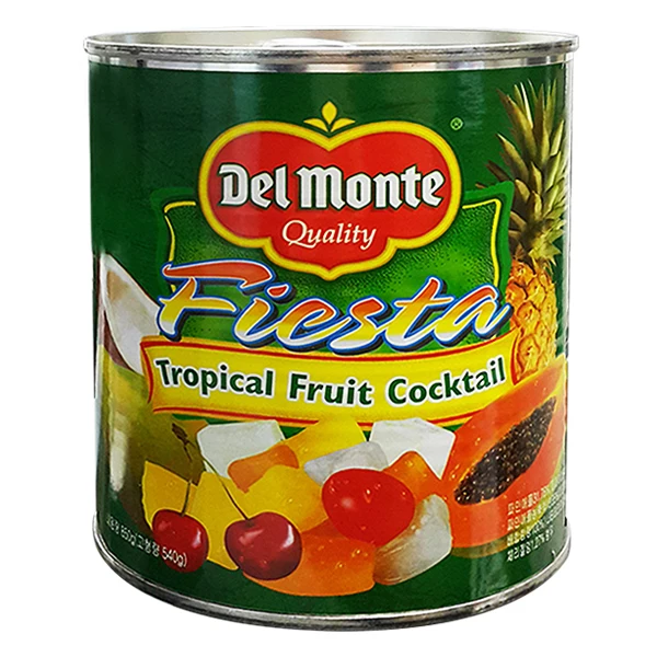 Cóctel de Frutas Delmouth 850g X6 Latas / Postre de Frutas Enlatadas, Mezcla de Frutas