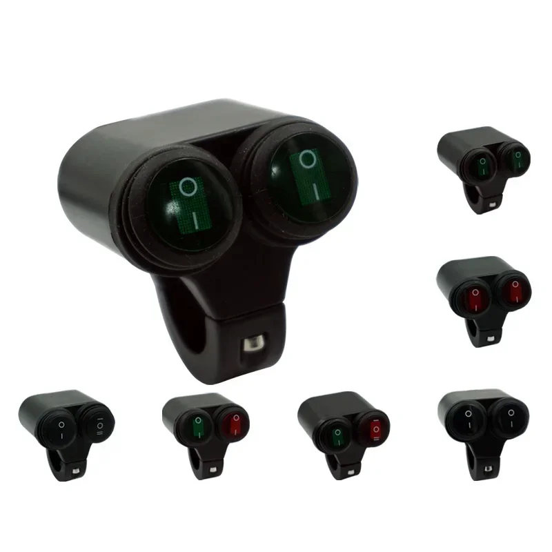 

Universal Motorcycle Modification Accessories Headlights Spotlights One In Two Out Steering Ignition Multi-function Switch