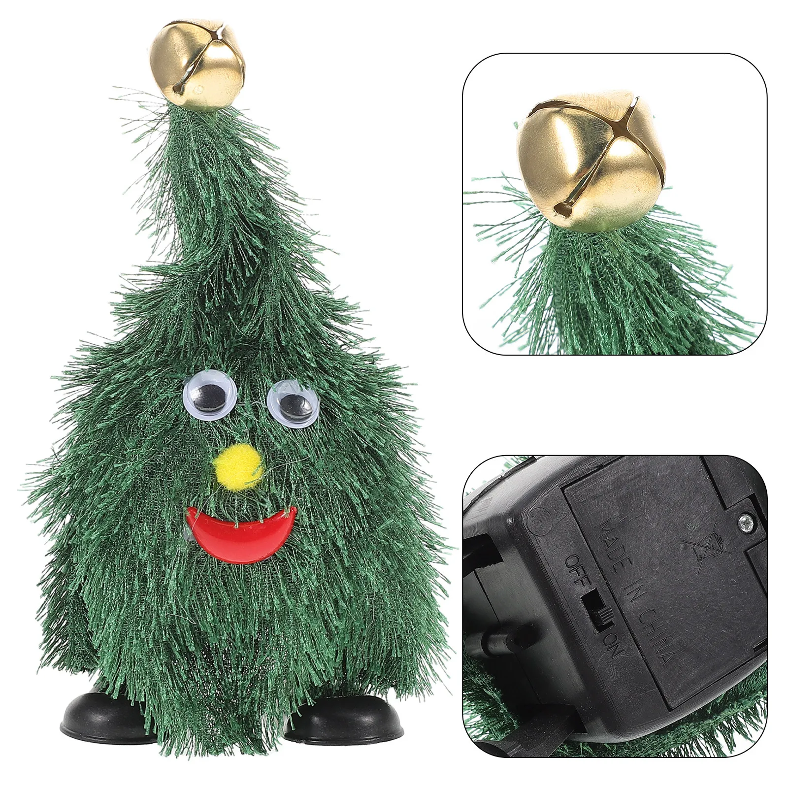 

Электрическая танцующая фигурка для елки с качающимися ногами, праздничное украшение для вечеринок, забавная елочная игрушка-украшение