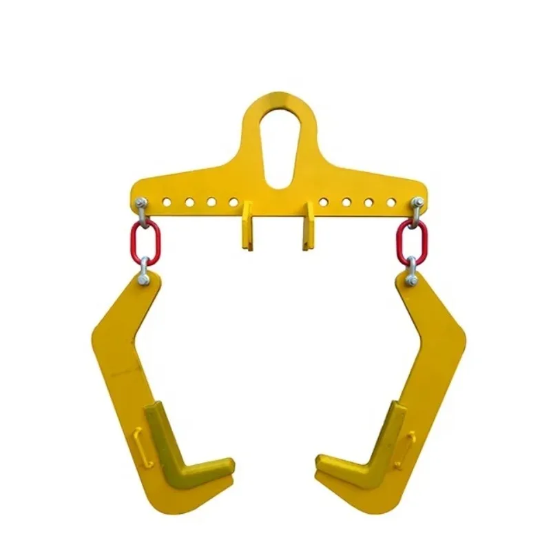 鋼材および金属加工用工業用コイルリフター ダブルフック水平鋼コイル吊り上げ装置 二脚Cフック