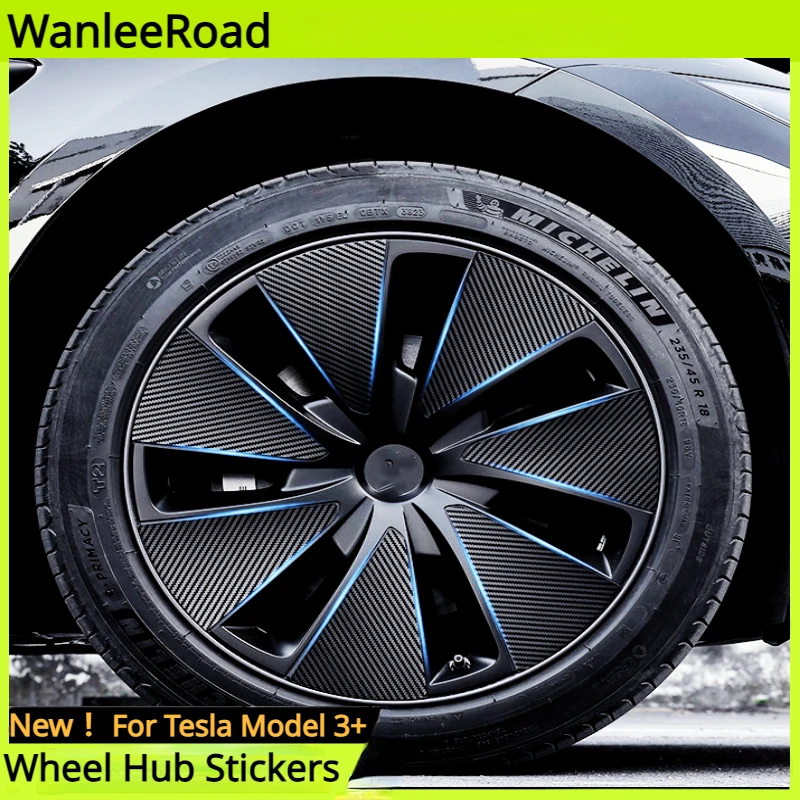 

Wheel Hub Stickers for Tesla Model 3+ Wheel Rims Stickers Scratch Repair Protective Film New Model 3 Highland 2024 Accessories