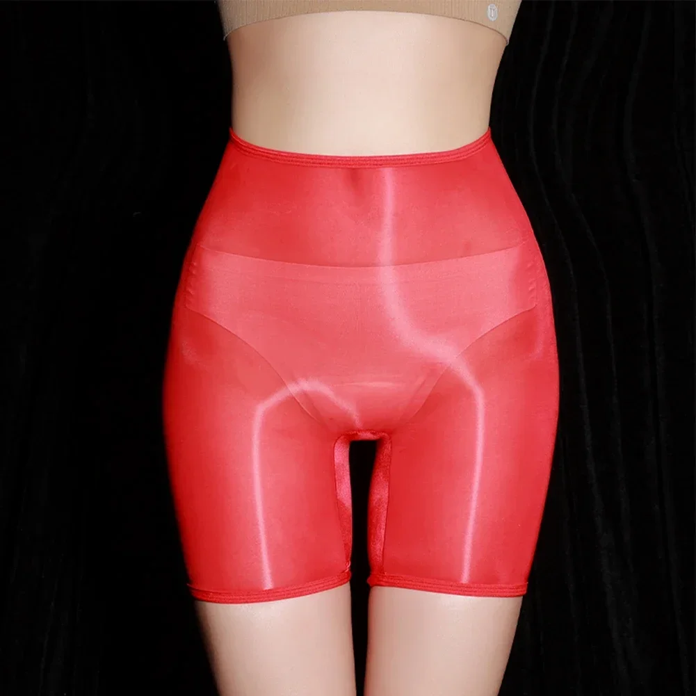 

Men Women Sexy Oil Shiny Thin Erotic Panties Transparent Lingerie Stretch Shorts Sheer Underwear Tempting Men'ss
