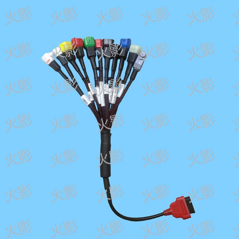 

OBD adapter cable, 1 to 11 pin, BS-VI India, Euro 5, motorcycle diagnostic connector.for hero， for bajaj， for apache，for tvs