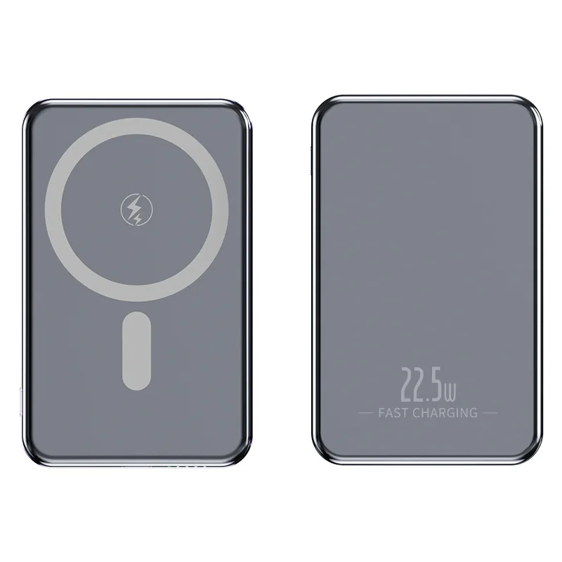 15W Wireless Magsafe Fast Charger for iPhone Xiaomi Samsung S24 22.5W External Battery Charger Macsafe Mini Power Bank 10000mAh