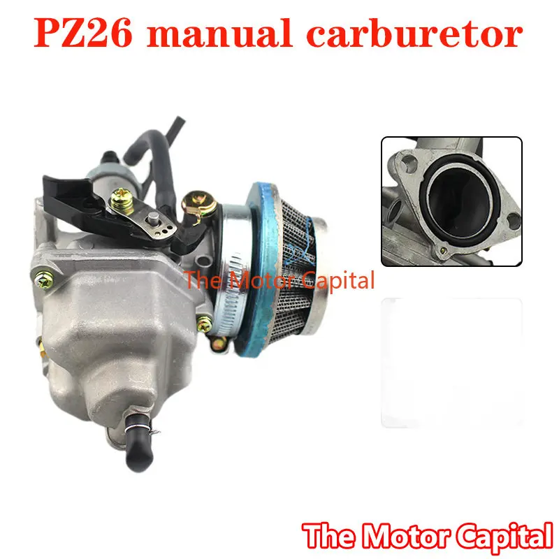 

PZ26 26mm Manual carburetor Carburetor Carb For Motorcycle Dirt Pit Bike ATV QUAD 110cc CG125cc 150cc Motocross