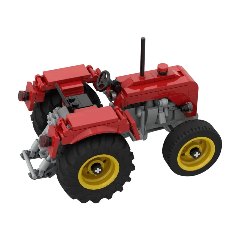 Trailed Disc Mower Combi for Tractors MOC Building Blocks Farm Agricultural Machinery Model DIY Small Particle Tractor