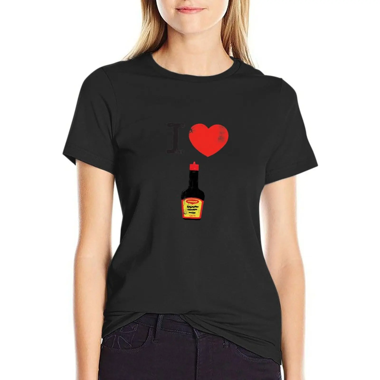 

I love Maggi T-Shirt oversized summer top female Female clothing Women's clothing